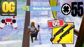 55 Elimination Solo Vs Squads Gameplay Wins (Fortnite OG Chapter 1 Season 1 PS4 Controller)