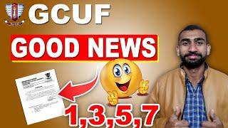 GOOD NEWS for Affiliated Colleges GCUF |Winter Vacation 2024 in GCUF