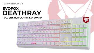 EvoFox Deathray RGB Gaming Keyboard | 16 Million True Prism Colors | Seven Backlight Effects