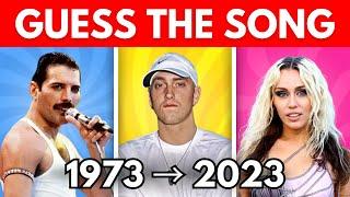 Guess the Song  | One Song per Year 1973-2023 | Music Quiz