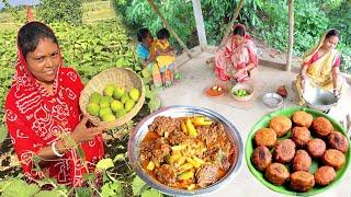 কাঁকরোল এই ভাবে রান্না করলে যারা খেতে চায়না তারাও চেটে পুটে খাবে/ Pur vora kakrol & dim mochar curry