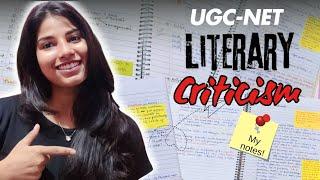 How to make Notes for Literary Criticism? UGC-NET English Literature #englisliterature