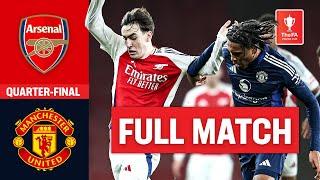 FULL MATCH | Arsenal U18 v Manchester United U18 | Quarter-final | FA Youth Cup 2024-25