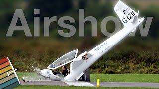 Glider crash caught on film  Instructor reacts!