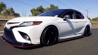 Installed Cuztomtuning lips and sfactor splitters on Toyota Camry XSE windchill pearl