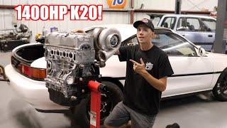 The Mr2's New 1400Hp FULLY BUILT Engine Is Here!