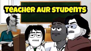 Teacher Aur students # sharum ki sketch book#haji dilbar cartoon