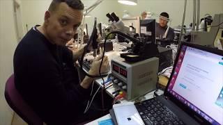Как проходят занятия по ремонту плат iPhone в IQ center. Обучение пайки BGA и диагностике.