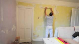 Hanging wallpaper - paste the wall