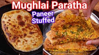 Mughlai Paratha - Spicy Paneer Stuffed Bengali Paratha | Mogolai Paratha - Spicy Stuffing