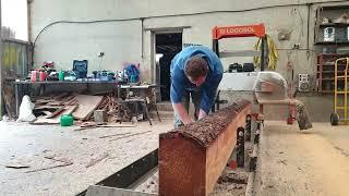 Sawing 8"x1" Larch Boards At 4x Speed | Logosol B751