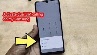 How to enable dual sim calling ask for sim 1 sim 2 Samsung