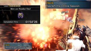 [MHW:I] Mew Are Number One [1'54'26] 4P Gunlance Glitchless