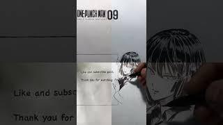 Drawing manga page| one punch-man #shorts #viral #trending #fubuki