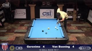 2015 USBTC 10-Ball: Rodrigo Geronimo vs Shane Van Boening