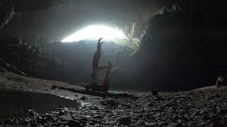 Acro Yoga inside Hang En Cave