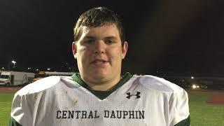 Central Dauphin lineman Gabe Bollinger wore No. 62 Friday vs. Carlisle