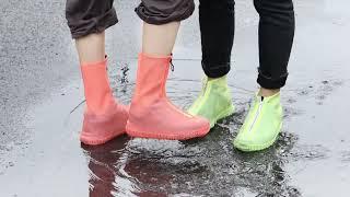 Silicone  Waterproof Shoe Covers 2022 - Reusable Non-Slip Rain Overshoes