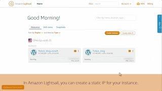 Amazon Lightsail: Adding IP and DNS Records