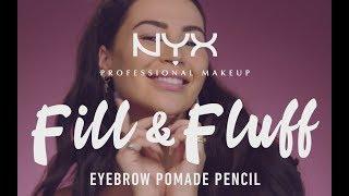 NYX Professional Makeup Fill & Fluff Eyebrow Pomade Pencil with @ccclarkebeauty