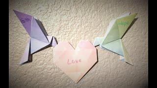 making Origami Dove tutorial for International Day of Peace paper folding 國際和平日 和平鴿子 折紙摺紙教學