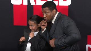 Jonathan Majors talks 'Creed III,' acting process at Atlanta premier