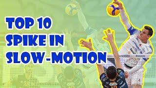 Volleyball Spiking Slow Motion Video | Top 10 Slow Motion Attack