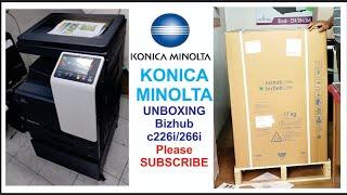 KONICA MINOLTA bizhub c226i/c266i Unboxing and Installation and Print Quality