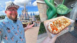 Disney’s Magic Kingdom Day | NEW Buffalo Chicken Pizza & Riding TRON | Halloween Eve | Disney World