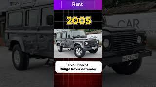 Evolution of Range Rover Defender #rangerover #defender #evolution #cars #car #zymo #shorts