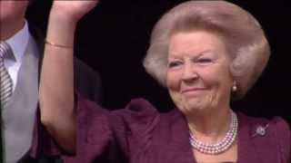 Balkonscène na abdicatie Koningin Beatrix 30 april 2013 (HD)