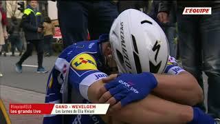 Elia Viviani's tears after the arrival - Gent-Wevelgem 2018