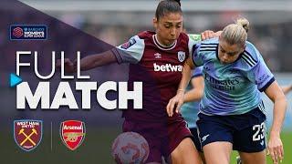 Full Match: West Ham United v Arsenal | Barclays WSL 2024-25