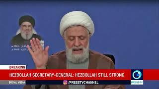 Hezbollah leader Sheikh Naim says those who wished to see the end of Hezbollah have been disapponted