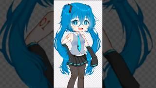 Making Hatsune Miku on Ibis Paint! (Animation of her coming soon...) #gacha #hatsunemiku #vocaloid