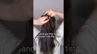 Korean ponytail hack. Video Credit: @_lilyis