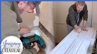 CUSTOM Door Casing & ORIGINAL Chateau Shutters, BEDROOM RENOVATION - Journey to the Château, Ep. 171