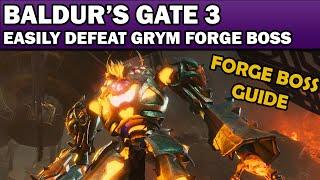 Baldur's Gate 3: How to Defeat Grym the Forge boss EASILY - Grymforge Boss