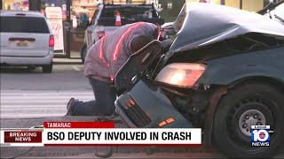 Broward Sheriff's Office deputy crashes in Tamarac