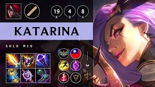 Katarina Mid vs Ahri: Triple Kill, Legendary - TW Challenger Patch 14.22