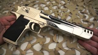 Magnum Research Polished Chrome Compensated Desert Eagle 50AE Pistol Overview - Texas Gun Blog