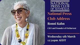 Ronni Kahn, CEO and Founder of OzHarvest Address to the NPC