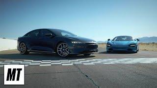 Track Comparison: Lucid Air Sapphire Vs McLaren 750s Coupe - Family EV vs. Track-Focused Supercar!