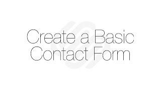 Squarespace 7 Tutorial: Create a Basic Contact Form