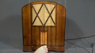 1932 : Telefunken Röhrenradio Typ 343W mit Holzgehäuse - das einzig bekannte Gerät -