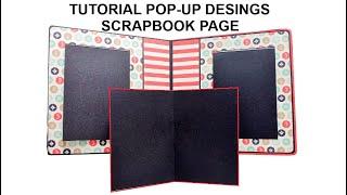 DIY pop-up element /Tutorial scrapbook album / Web of creativity/ Interactive construction for album