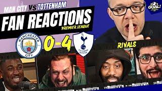 Man City & Tottenham's RIVALS fan reactions to Man City 0-4 Tottenham! PREMIER LEAGUE 2024/25