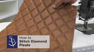 Stitching Diamond Pleats