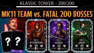 MK Mobile. Battle 200 in Fatal Klassic Tower With MK11 Team! EPIC Reward!