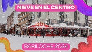  TERRIBLE NEVADA en Bariloche - Recorrido por el Centro Cívico junio 2024
